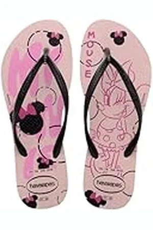 Havaianas Slim Disney Stylish, Chanclas Cómodas, Ligeras y Estilosas, Diseños de Disney, Tiras Finas y Suela Antideslizante, Mujer