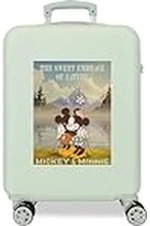 Disney Minnie The Maleta de Cabina Verde 38x55x20 cms Rígida ABS Cierre de combinación Lateral 34L 2 kgs 4 Ruedas Dobles Equipaje Mano