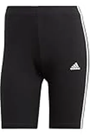 adidas Essentials 3-Stripes Bike Shorts Leggings, Mujer, Black/White, S