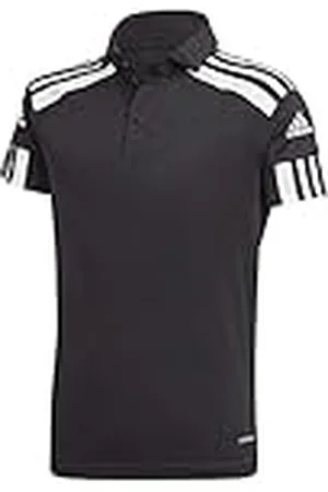 adidas Unisex niños Squadra 21 Polo Shirt, Black/White, 5-6 Years