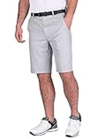 Island Green Pantalones Cortos de Golf Transpirables Tour para Hombre, Hombre, Pantalones de Golf, IGSHO1935_SIGRY_30, , 30W Regular
