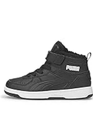 PUMA Rebound Joy Fur PS, Zapatillas, Multicolor Black White, 28 EU