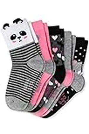 Schiesser Bären 5 Pack Kindersocken Strümpfe Mädchen Calcetines, , 27-30 para Niñas