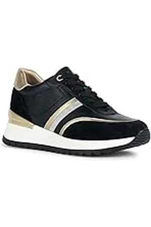 Geox D Desya A, Zapatillas Mujer, Black, 36 EU
