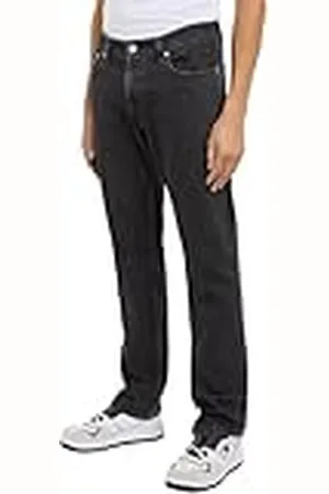 Tommy Hilfiger Vaqueros Hombre Ryan Regular Straight Fit, Azul (Denim Black), 33W/32L