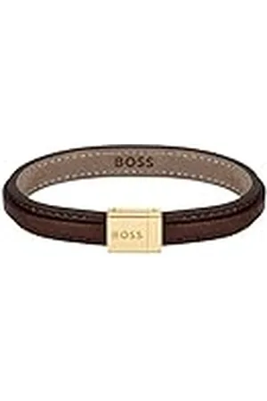HUGO BOSS Jewelry Pulsera de piel para Hombre Colección GROVER, , M