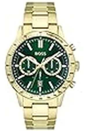 HUGO BOSS Reloj Cronógrafo de Cuarzo para Hombre Colección Allure con Correa de Acero Inoxidable de Color Dorado - 1513923