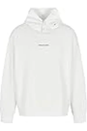 Armani Exchange Sudadera pequeña con Capucha de algodón de Rizo francés Frontal y Trasera, , XL para Hombre