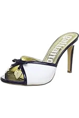 John Galliano 900401 - Zapatos de tacón de Cuero para Mujer, Color Azul, Talla 40