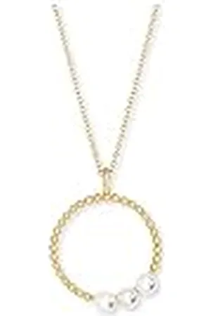 Engelsrufer Cadena para mujer de plata 925 con núcleo de concha 32015508, 42cm, Plata esterlina, Circonia cúbica