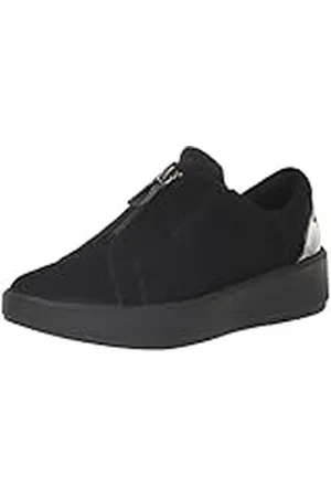Clarks Tenis Layton RAE para Mujer, Negro/Negro (Black/Black Suede), 38 EU