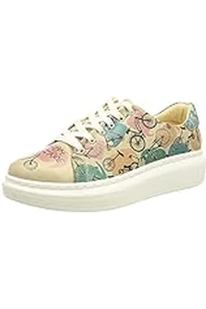 Dogo Myra, Zapatillas de Mujer, Your Ride Your Bike, Zapatos Veganos Estampados,39 EU