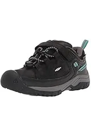 Keen Targhee Low Waterproof, Botas para Senderismo, Black/Star White, 32 EU