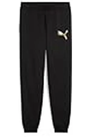 PUMA ESS - Pantalones Deportivos metálicos de Cintura Alta FL G
