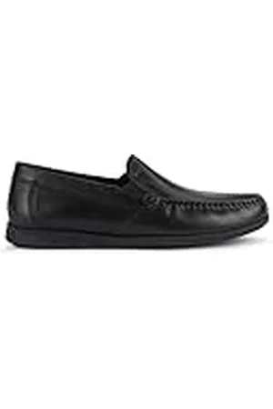Geox U Sile 2 Fit B, Mocasines para Hombre, (Black), 46 EU