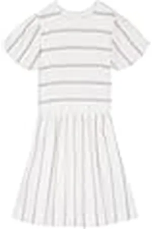 Gocco Vestido Manga Corta Rayas, , Regular para Niñas