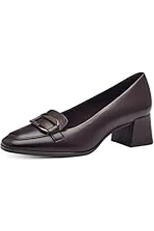 Tamaris Zapatos de Salón de Piel para Mujer, Tacón Cuadrado, Cómodos, , 38 EU
