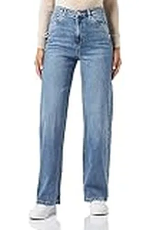 VERO MODA Vmtessa HR Straight Jeans Gu3203 Noos Pantalones Vaqueros, , 28W / 34L para Mujer