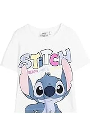 Stitch Camiseta de Manga Corta Infantil Blanco - Marca EAN: 8445484508079 - Talla: 12 Años