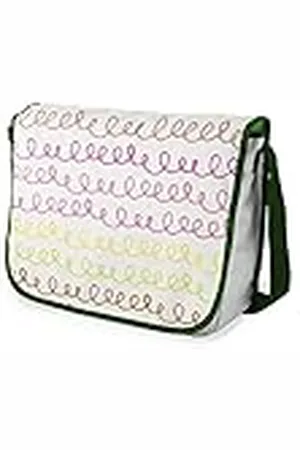 Bonamaison Bolso escolar de mensajero impreso digitalmente con correa caqui para estudiantes, bolsa cruzada, bolsa de mensajero, bolsa de hombro para la escuela, vuelta a la escuela, tamaño: 29 x 36