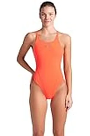 Arena Solid Swim Tech Team Bañador Completo Mujer, Traje de Baño Mujer de Secado Rápido, Bañador Deportivo en Tejido MaxLife Eco Resistente al Cloro y Protección UV, Tejido Frontal Forrado