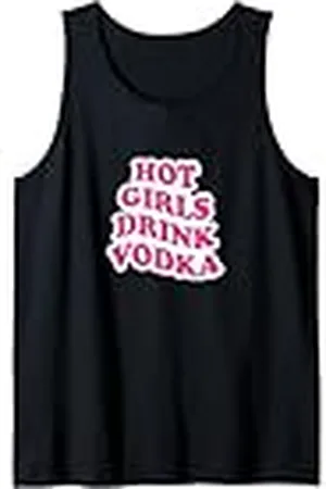 College Chicas calientes beben vodka Camiseta sin Mangas