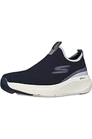 Skechers Gorun Elevate-Athletic Slip-on Workout Running Shoe Sneaker with Cushioning, Zapatillas Hombre, Azul Marino y Gris, 44 EU
