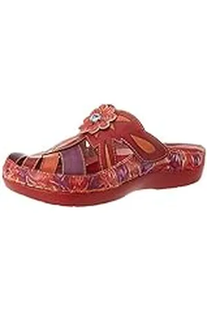 LAURA VITA Bicllyo 03, Zuecos para Mujer, Rojo (Rouge Rouge), 35 EU