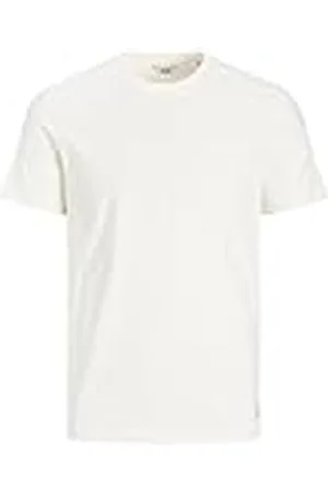 JACK & JONES Camiseta Masculina RDD Color sólido Cuello Redondo Camiseta