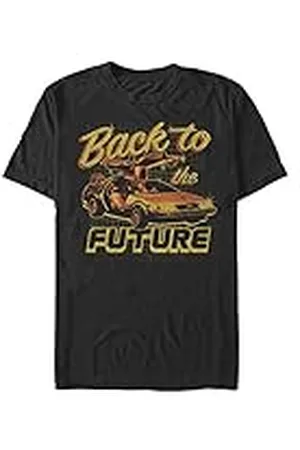 Back To The Future Camiseta de Manga Corta para Hombre de la Marca Unknown Back to The Races Negro (XXL