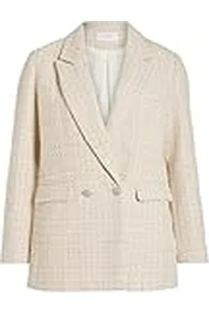 VILA Vitweedy L/S Blazer Americana de Chaqueta, , 42 para Mujer