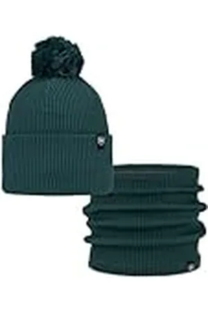 Buff ® Dúo Pack Knitted Gorro Renvi Silversage Verde y Knitted & Fleece Braga de Cuello Renvi Silversage Verde Talla única Adulto