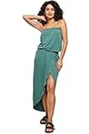 Urban classics Ladies Viscose Bandeau Dress Vestido, , XXXXL para Mujer