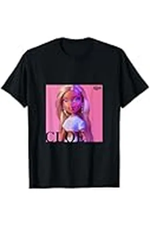 Bratz Cloe Doll Headshot Retrato Moda Estilo Texto Camiseta