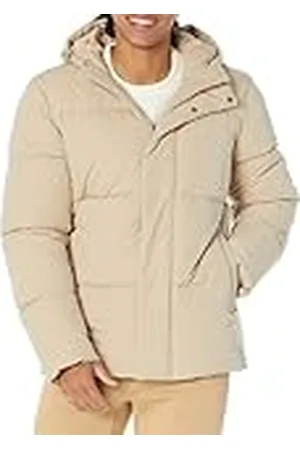 Amazon Abrigo Acolchado con Capucha de Longitud Media (Disponible en Tallas Grandes y Largos Especiales) Hombre, , M