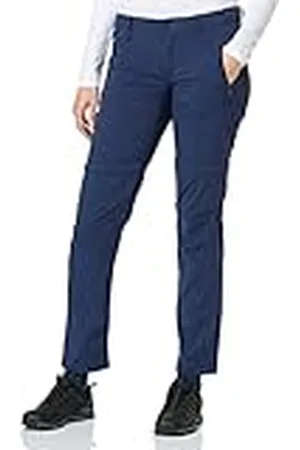 Odlo Mujer Pantalones Zip-Off Wedgemount Pantalones, Mujer, Pantalones, 527801-20377-42, Azul Marino, 52