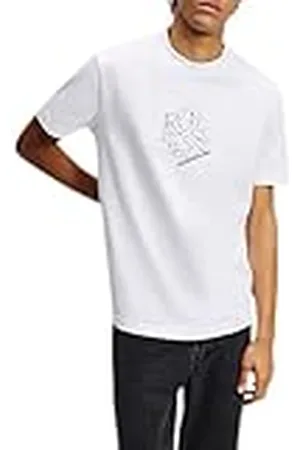 Karl Lagerfeld Regular Curved Hem Shibori tee Camiseta, , M Hombres