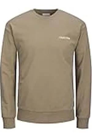 JACK & JONES Jjebradley Graphic Sweat Crew Noos Sudadera, Cilantro, XXL para Hombre