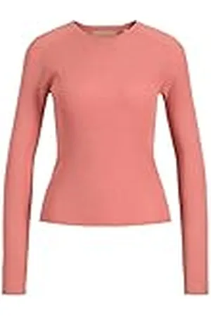 JJXX Jxtaya LS Ribbed-Jersey de Punto con Cuello Redondo Suéter, , S para Mujer