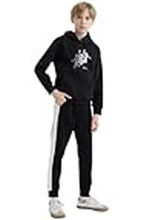 DeFacto Boy Regular Fit Gestrickte Jogger für Jungen Pantalones, , 9-10 años para Niños