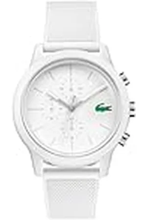 Lacoste Reloj Cronógrafo de Cuarzo para Hombre Colección .12.12 con Correa de Silicona Blanca - 2010974