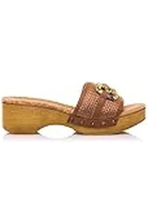 MTNG Sandalias de tacón Mujer Sandalias de tacón Elois 50545 Mujer | Sandalias de tacón Casual | sin Cierre-Abiertos | 54779 | Marron