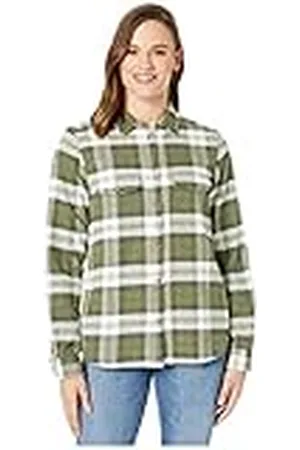 Fjällräven Fjallraven Övik Heavy Flannel Shirt W Camisa, Mujer, Green, S