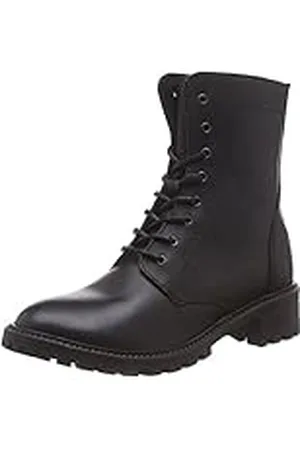 Pieces® Psuda Leather Boot Laces Black, Botas de Combate Mujer, , 37 EU