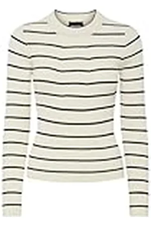 Pieces® Pccrista LS O-Neck Knit Noos BC Jersey de Punto, , S para Mujer