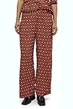 DESIRES Andia Halley Pantalón | Pantalones Rojos para Mujer | Pantalones de Otoño para Mujer Reino Unido | Talla S para Mujer, , S