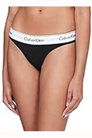 Calvin Klein Braguita Tipo Tanga para Mujer, Multicolor (Black), XXL