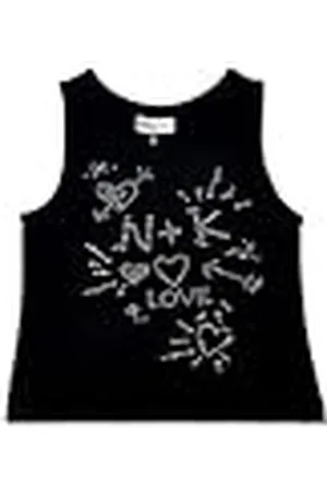 Tuc Tuc Camiseta sin Mangas de niña en y Apliques Brillantes