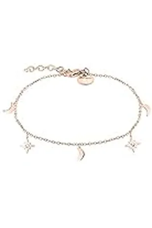 Tamaris Pulsera con abalorios., 21 cm, Acero inoxidable, Sin piedras preciosas