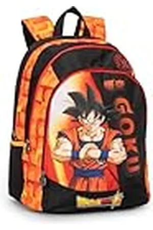 FRANCO COSIMO PANINI Dragon Ball - Mochila escolar sin ruedas oficial, Dragon Ball, con 2 amplios espacios centrales, amplio bolsillo frontal, correas ajustables y acolchadas, parte trasera y fondo termoformados, 32 x 43